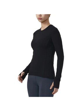 Spyder Active Women's XXL Black Long Sleeve Performance Shirt e1481